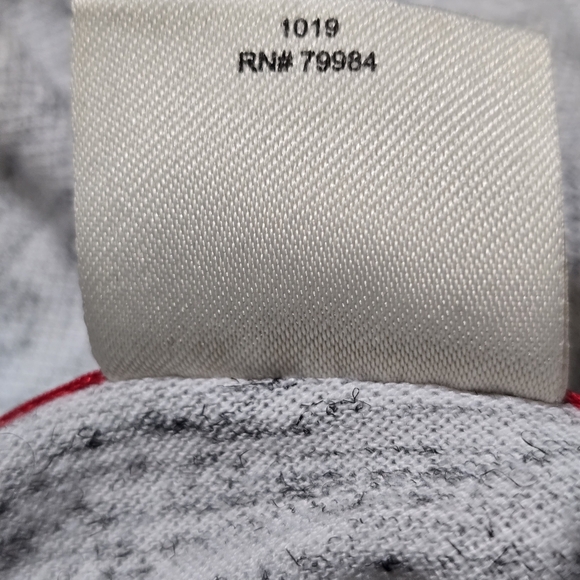 SOMA size Large Long Sleeve  Surplice Neck Faux Wrap Comfy Top Heathered Gray - Picture 9 of 13